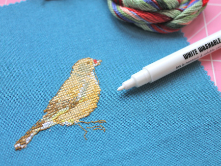 Маркер для разметки на темной ткани, линия 1 мм, цвет белый, смываемый водой. Арт 290/G002               