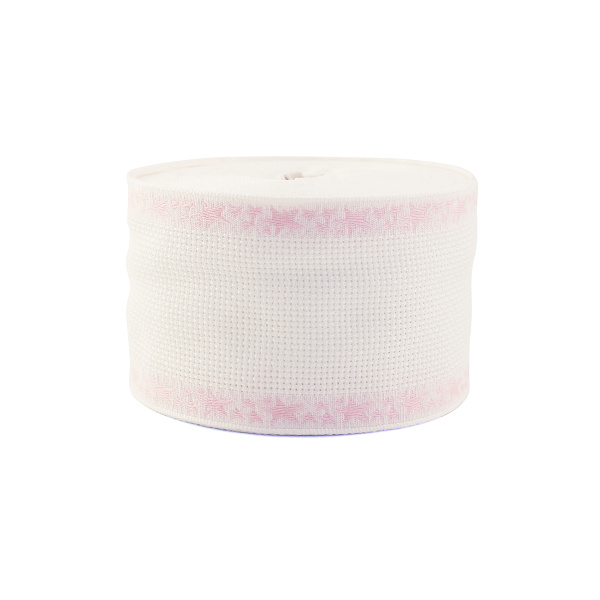 Лента канвовая с розовым кантом. Арт 1310/02                 