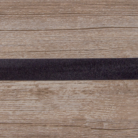 Косая бейка атласная 20 мм, 25 м, цвет 72, черно-синий. Арт 6260-20мм-72            