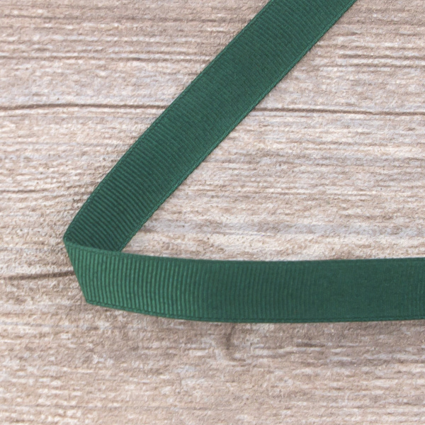 Лента репсовая SAFISA мини-рулон, 15 мм, 3,5 м, цвет 43, цвет зеленый-темный. Арт P00350W-15мм-43         