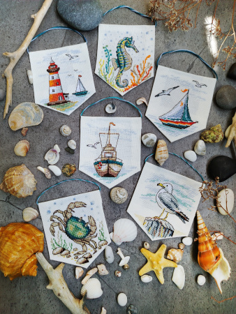 Набор для вышивания "Морские этюды". Арт 21.003.24