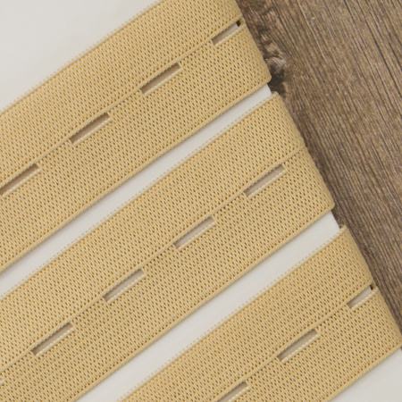 Резинка перфорированная, 25 мм, цвет бежевый. Арт 854131116L2947          