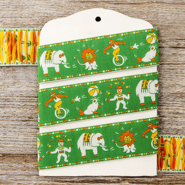 Лента жаккард SAFISA, 30 мм, 15 м, цвет 03. Арт 9108-30мм-03