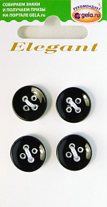 Пуговицы ELEGANT. Арт 14755-15-WHITE/4