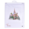 Набор для вышивания "Собор Покрова Пресвятой Богородицы, что на Рву", канва лён 36 ct. Арт 513