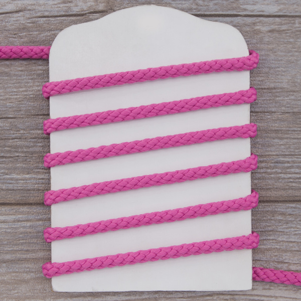 Шнур PEGA полиэстровый, цвет ярко-розовый, 6,0 мм. Арт 842949700L1434