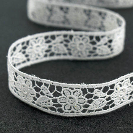 Гипюр, 20 мм, цвет белый. Арт K049/01