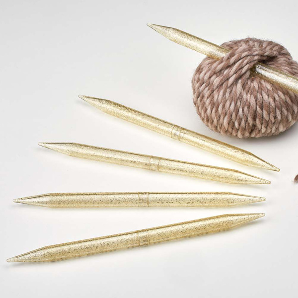 Спицы, чулочные, пластик, addiChampagner №9, 25 см. Арт 401-7/9-25