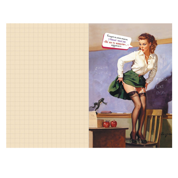 Блокнот "Женские шалости" (девушка с молотком). Арт 978-5-00241-212-9