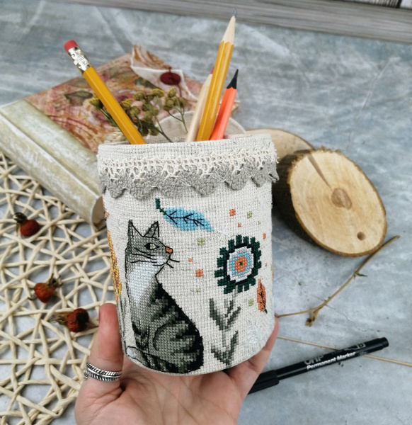 Набор для создания карандашницы "Кошки-мышки". Арт 21.002.24