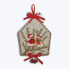 Набор для вышивания елочной игрушки "Little house-Robins"(Маленький домик малиновки). Арт 2686
