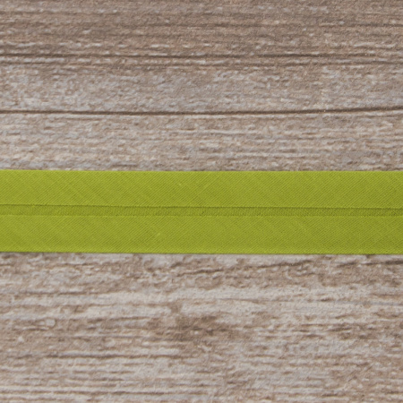 Косая бейка хлопок/полиэстер 20 мм, 25 м, цвет 119, хаки светлый. Арт 6120-20мм-119           