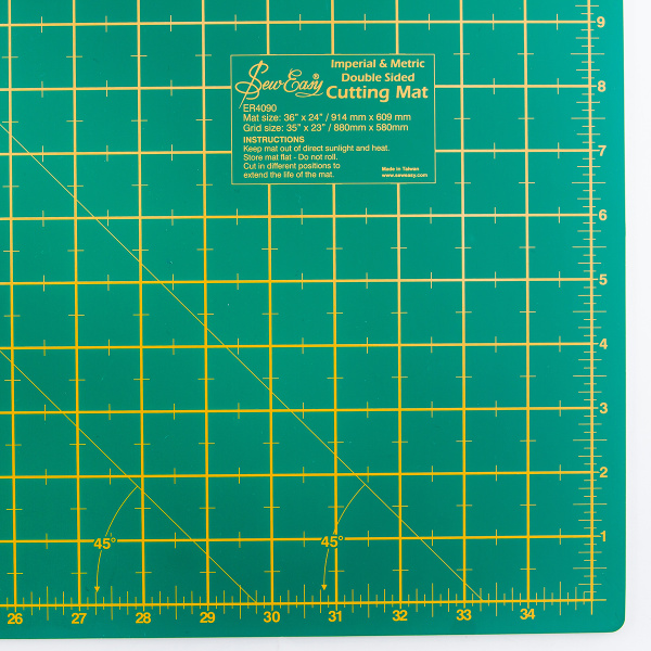 Мат для раскройного ножа двусторонний, экстра макси, 914 мм x 609 мм, 36" x 24". Арт ER4090                  