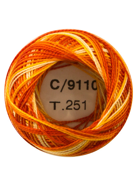 Мулине "Finca Perle"(Жемчужное"), №12,мультиколорный цвет 9110. Арт 00009/12/9110           