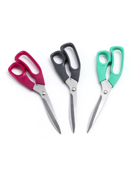 Ножницы портновские, 24 см,  12 шт. в картонном прикассовом стенде. Арт B4817