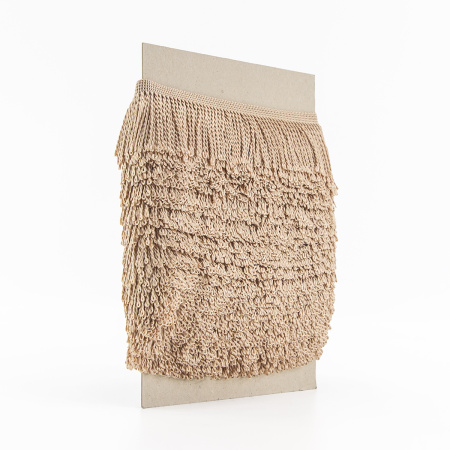 Бахрома витая, 60 мм, цвет бежево-розовый светлый. Арт PP-60 col.728