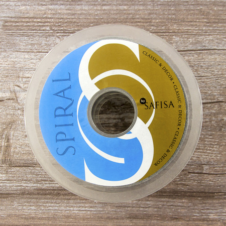 Лента металлик SAFISA, 38 мм, 25 м, цвет 102, серебро. Арт 25197-38мм-102          