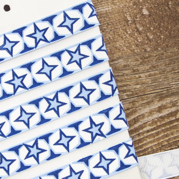 Лента с рисунком SAFISA, 15 мм, 15 м, цвет 03. Арт 25258-15мм-03           