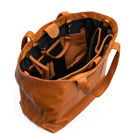 Сумка шоппер "Hiba" Whisky. Арт QB-4349/Whisky