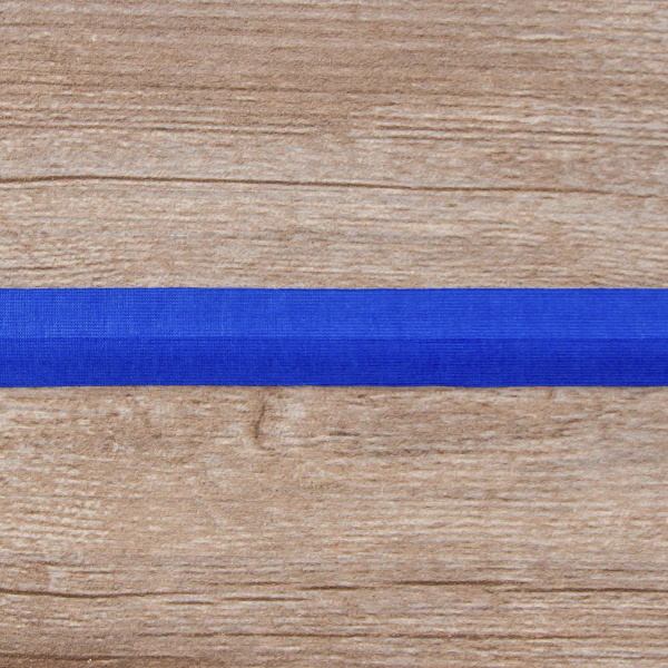 Косая бейка хлопок, 20 мм, 20 м, цвет 13, синий. Арт 6598-20мм-13