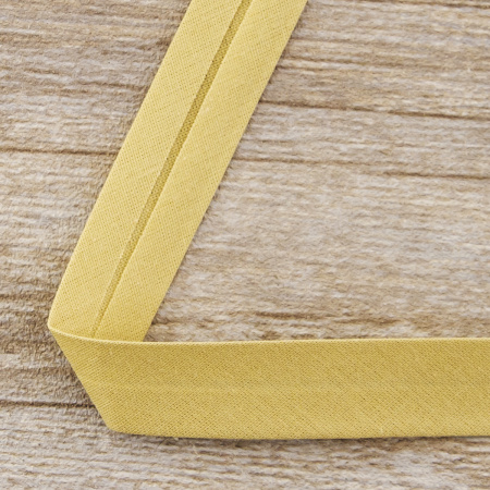 Косая бейка хлопок/полиэстер 20 мм, 25 м, цвет 18, мокко. Арт 6120-20мм-18            