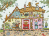 Набор для вышивания "Cut Thru' Cat Cottage". Арт XCT42