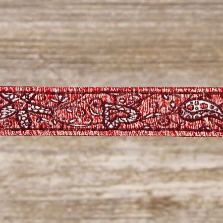 Лента жаккард SAFISA, 16 мм, 15 м, цвет 05. Арт 9104-16мм-05          