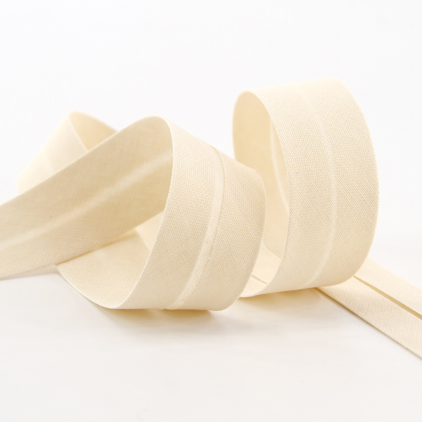 Косая бейка хлопок, 20 мм, 25 м, цвет 83, цвет чайная роза. Арт 6600-20мм-83