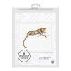 Набор для вышивания "Сафари Леопард", канва лён 28 ct. Арт DSB004L