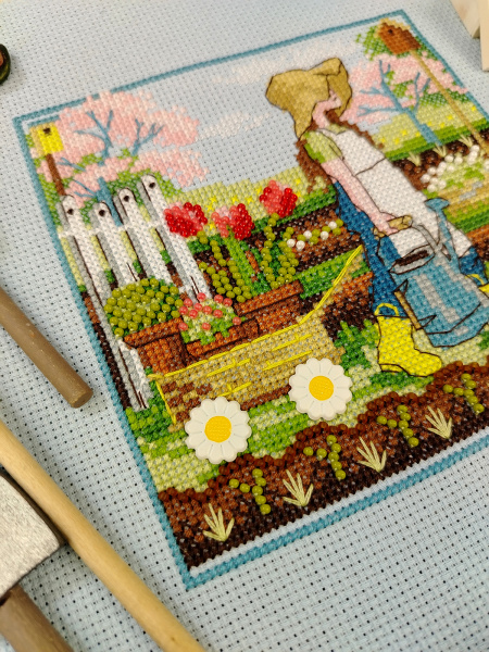 Набор для вышивания  "Огородница". Арт 13.003.75