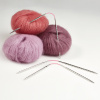 Спицы чулочные гибкие, супергладкие, addiCraSyTrio Unicorn Lace Long №5, 30 см. Арт 180-2/5-30