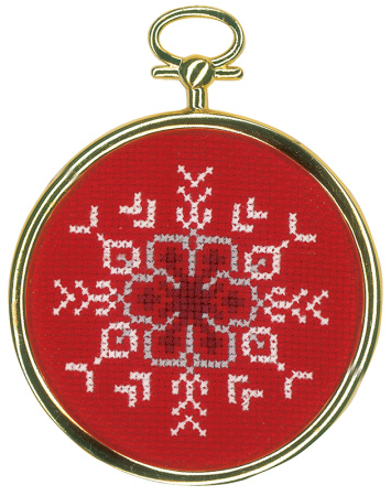 Набор для вышивания елочные украшения "Ледяные звездочки" . Арт PN-0172218