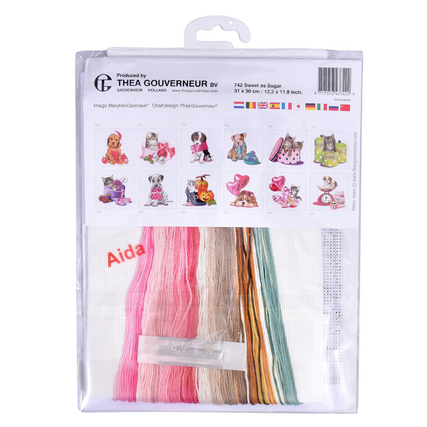 Набор для вышивания "Сладкий как сахар", канва Aida 16 ct. Арт 742A