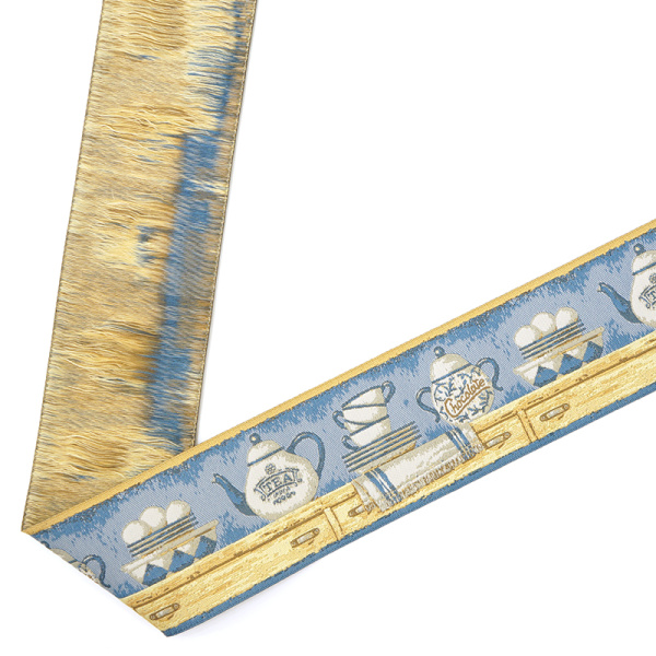 Лента жаккард SAFISA, 50 мм, 15 м, цвет 01. Арт 9211-50мм-01