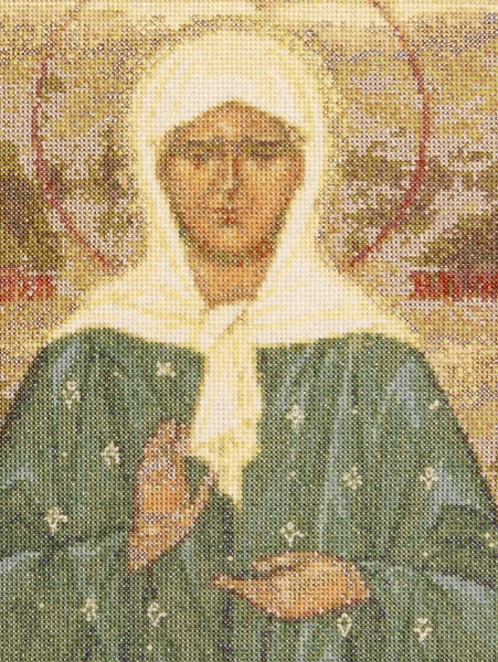 Набор для вышивания "Блаженная Матрона Московская", канва аида 18 ct. Арт 578A