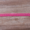Мерсеризованное хлопковое кружево, 12 мм, цвет ярко-розовый. Арт 3267/3L                 