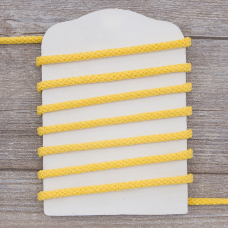 Шнур PEGA хлопковый, цвет желтый, 5,3 мм. Арт 842140916E1202          