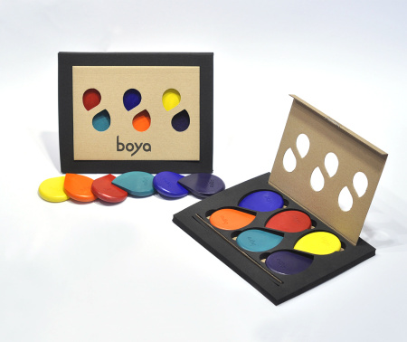 Пастель восковая для рисования Boya, набор мелков. Арт 6 SET/RAINBOW