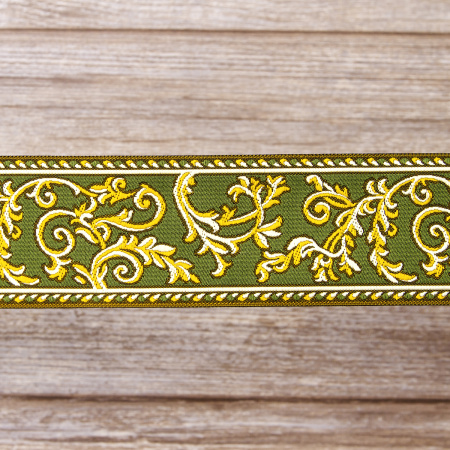 Лента жаккард SAFISA, 50 мм, 15 м, цвет 04. Арт 9113-50мм-04            