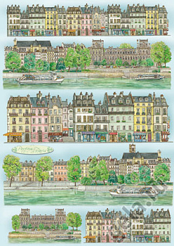 Карта для декупажа "Париж". Арт DFG356                  