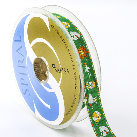 Лента жаккард SAFISA, 20 мм, 15 м, цвет 03. Арт 9108-20мм-03             