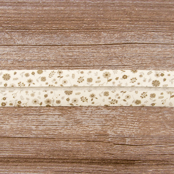 Косая бейка с рисунком SAFISA, арт.6628, 30 мм, 20 м, цвет 01. Арт 6628-30мм-01