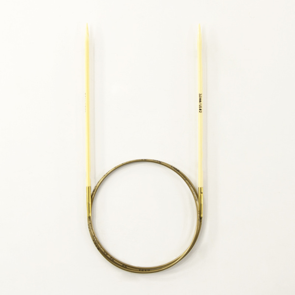 Спицы, круговые, бамбук addiNature BAMBOO №3, 80 см. Арт 555-7/3-80