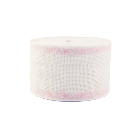 Лента канвовая с розовым кантом. Арт 1310/02                 