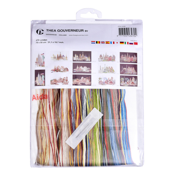 Набор для вышивания "Лондон", канва аида 18 ct. Арт 470A                    