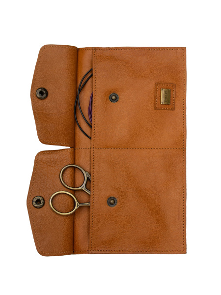 Органайзер для спиц и крючков "Carita H" Whisky. Арт QB-4709/Whisky