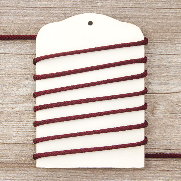 Шнур плетеный SPIRAL ( SAFISA), 4 мм, 25 м, цвет бордовый. Арт 25281-4-30