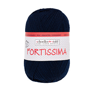 Пряжа Fortissima Socka 4-fach Uni, 75% шерсть, 25% полиамид, 420 м, 100 г