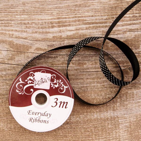 Лента в рулоне для скрап-проектов, цвет черный. Арт ANT378400