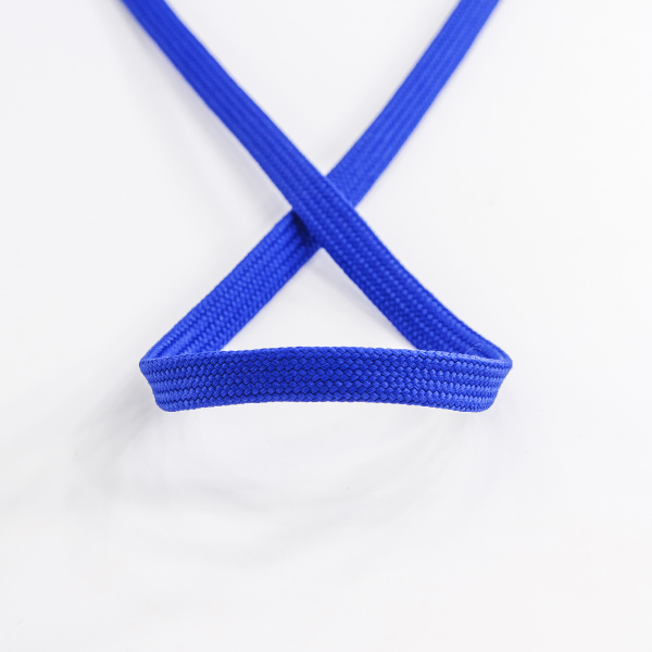 Шнур PEGA плоский, полиэстровый, цвет темно-синий, 10 мм. Арт 842580140L7701